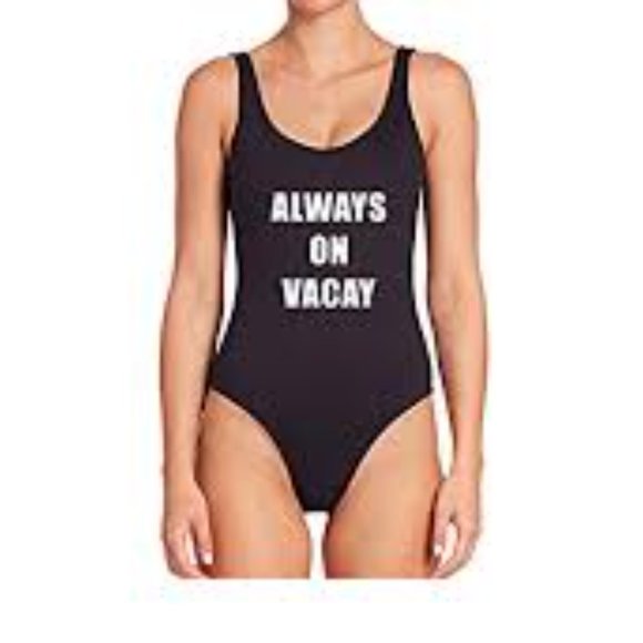 Dixperfect Other - Dixperfect Always On Vacay Black Swimsuit NWT